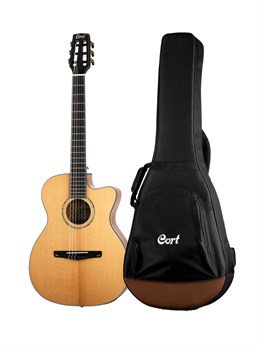 Gold-OC8-NYLON-WCASE-NAT Классическая гитара со звукоснимателем, с вырезом, с чехлом, Cort Gold-OC8-NYLON-WCASE-NAT - фото 12201
