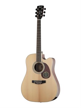 MR710F-NAT-WBAG MR Series Электро-акустическая гитара, с вырезом, цвет нат.глянцевый, чехол, Cort MR710F-NAT-WBAG - фото 12465