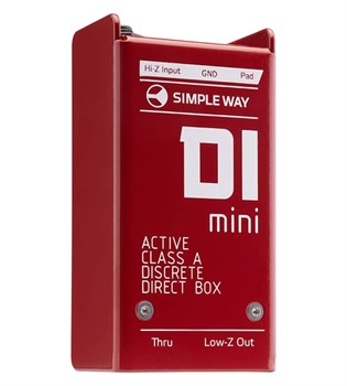 D1mini D.I. Box Дибокс, преобразователь сигнала для гитары, активный, Simpleway Audio D1mini - фото 13202