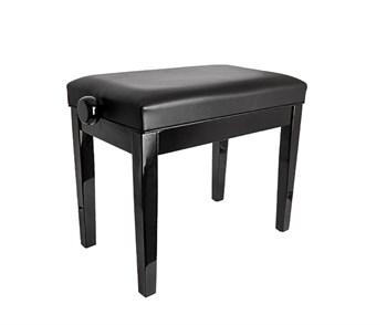 HY-PJ024-GLOSS-BLACK Банкетка, черная, искусственная кожа, Rin HY-PJ024-GLOSS-BLACK - фото 13307