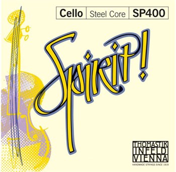 SP400 Spirit! Комплект струн для виолончели размером 4/4, среднее натяжение, Thomastik SP400 - фото 15074