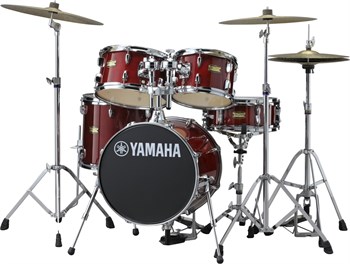 Yamaha JK6F5-CR Manu Katche Junior Kit Барабанная установка со стойками, красная, (2 коробки) JK6F5-CR-1 - фото 15581
