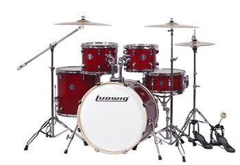 LC197-3 Accent Pro Барабанная установка, красная, 2 коробки, Ludwig LC197-3 - фото 18693