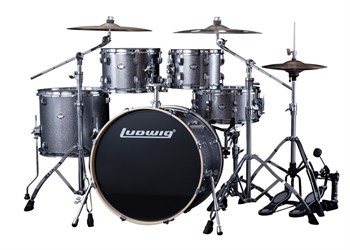 LEE52204 Element Барабанная установка, серебристая, 2 коробки, Ludwig LEE52204 - фото 18699