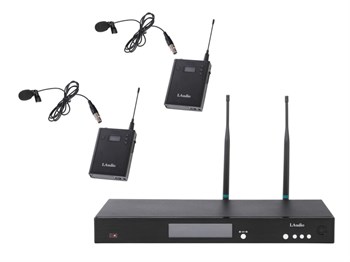 RWS-2BLV Беспроводная микрофонная система, 2 петличных микрофона, LAudio RWS-2BLV - фото 21116