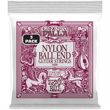 ERNIE BALL 3409 Ernesto Palla Black and Gold Ball End Nylon 1 Pack - Струны для классической гитары Эрни Болл (разбиты по 1) P03409-2 - фото 3605