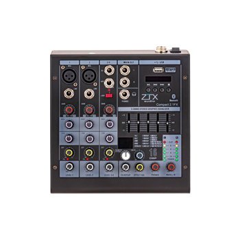 ZTX audio Compact 2.1Fx микшерный пульт 2mono, 1stereo каналы с MP3/DSP/BT Compact 2.1Fx - фото 5310