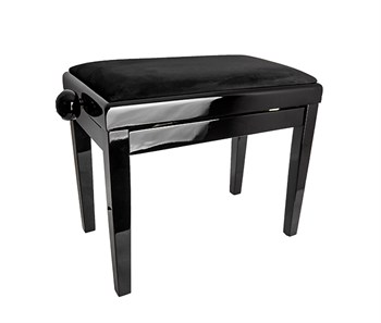 HY-PJ018B-GLOSS-BLACK Банкетка, черный/черный, вельвет, Rin HY-PJ018B-GLOSS-BLACK-1 - фото 7714