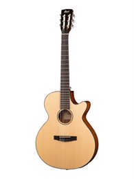 CEC3-NS Classic Series Классическая гитара со звукоснимателем, с вырезом, цвет натуральный, Cort CEC3-NS