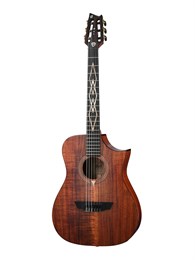 LUXE-NYLON-WCASE-BR Frank Gambale Luxe Series Классическая гитара со звукоснимателем, с чехлом, Cort LUXE-NYLON-WCASE-BR