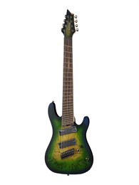 KX508MS-II-MBB KX Series Электрогитара мультимензурная 8-струнная, зеленая, Cort KX508MS-II-MBB