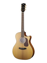 Gold-A6-WCASE-NAT Электро-акустическая гитара, с вырезом, цвет натуральный, с чехлом, Cort Gold-A6-WCASE-NAT