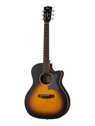 GA1E-OPSB Grand Regal Series Электро-акустическая гитара, санберст, Cort GA1E-OPSB