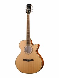 P670 Электро-акустическая гитара, с вырезом, с футляром, Parkwood P670