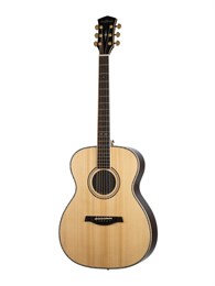 P820ADK-WCASE-NAT Акустическая гитара, цвет натуральный, с футляром, Parkwood P820ADK-WCASE-NAT