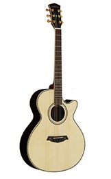 P870ADK-NAT Электро-акустическая гитара, с вырезом, цвет натуральный, Parkwood P870ADK-NAT