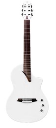 Hispania-White-GT Классическая гитара со звукоснимателем, белая, Martinez Hispania-White-GT