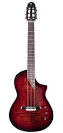Hispania-Cherry Классическая гитара со звукоснимателем, красный санберст, Martinez Hispania-Cherry
