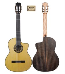 MF-1-Martinez Классическая гитара со звукоснимателем, Martinez MF-1-Martinez