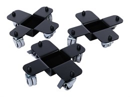 AGPST-1BK Комплект транспортировочных роликов для рояля (3шт), черный, Aurora AGPST-1BK