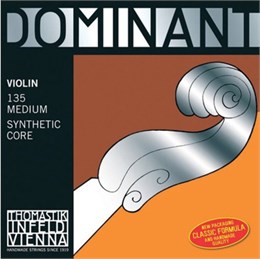 135 Dominant Комплект струн для скрипки размером 4/4, среднее натяжение, Thomastik 135