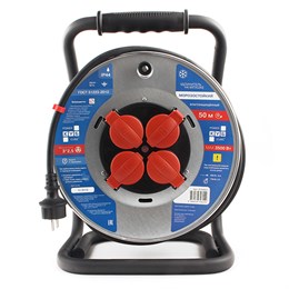 PC44803 PowerCube Удлинитель на катушке 16А/3.5кВт, 4 роз., 50м 3х2,50мм2, Электрическая мануфактура PC44803