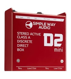 D2mini D.I. Box Дибокс, преобразователь сигнала для гитары, активный, стерео, Simpleway Audio D2mini