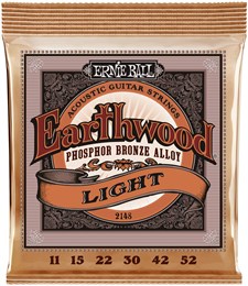 ERNIE BALL 2148 Earthwood Phosphor Bronze Light 11-52 - Струны для акустической гитары P02148-1