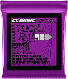 ERNIE BALL 2250 Classic Rock n Roll Pure Nickel Slinky Power 11-48 - Струны для электрогитары P02250-1