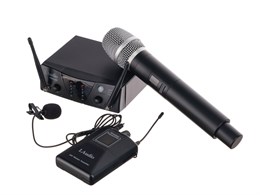 PRO2-MP Двухканальная радиосистема с ручным передатчиком и петличкой, LAudio PRO2-MP