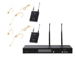 RWS-2BHS Беспроводная микрофонная система, 2 головных микрофона, LAudio RWS-2BHS