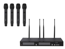 RWS-4HD Беспроводная микрофонная система, 4 ручных передатчика, LAudio RWS-4HD