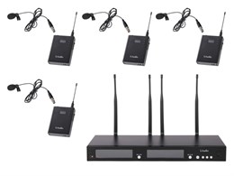 RWS-4BLV Беспроводная микрофонная система, 4 петличных микрофона, LAudio RWS-4BLV