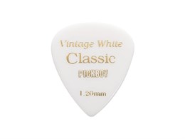 GP-03/120 Celluloid Vintage Classic White Медиатор 1 шт, толщина 1.20мм, Pickboy GP-03/120