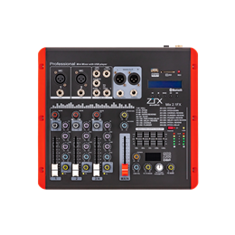 ZTX audio Mix 2.1.Fx микшерный пульт 2mono, 1stereo каналы с MP3/SD/DSP/BT Mix 2.1.Fx