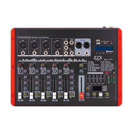 ZTX audio Mix 4.1.Fx микшерный пульт 4mono, 1stereo каналы с MP3/SD/DSP/BT Mix 4.1.Fx