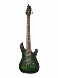KX507MS-SDG KX Series Электрогитара 7-струнная, мультимензурная, зеленая,  Cort KX507MS-SDG-1