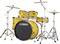 RDP2F5-YL Rydeen Барабанная установка со стойками, желтая, (2 корбки)), Yamaha RDP2F5-YL-1 - фото 15537