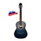 K-Blue Гитара классическая, синяя, Кунгурская Акустика K-Blue - фото 17528